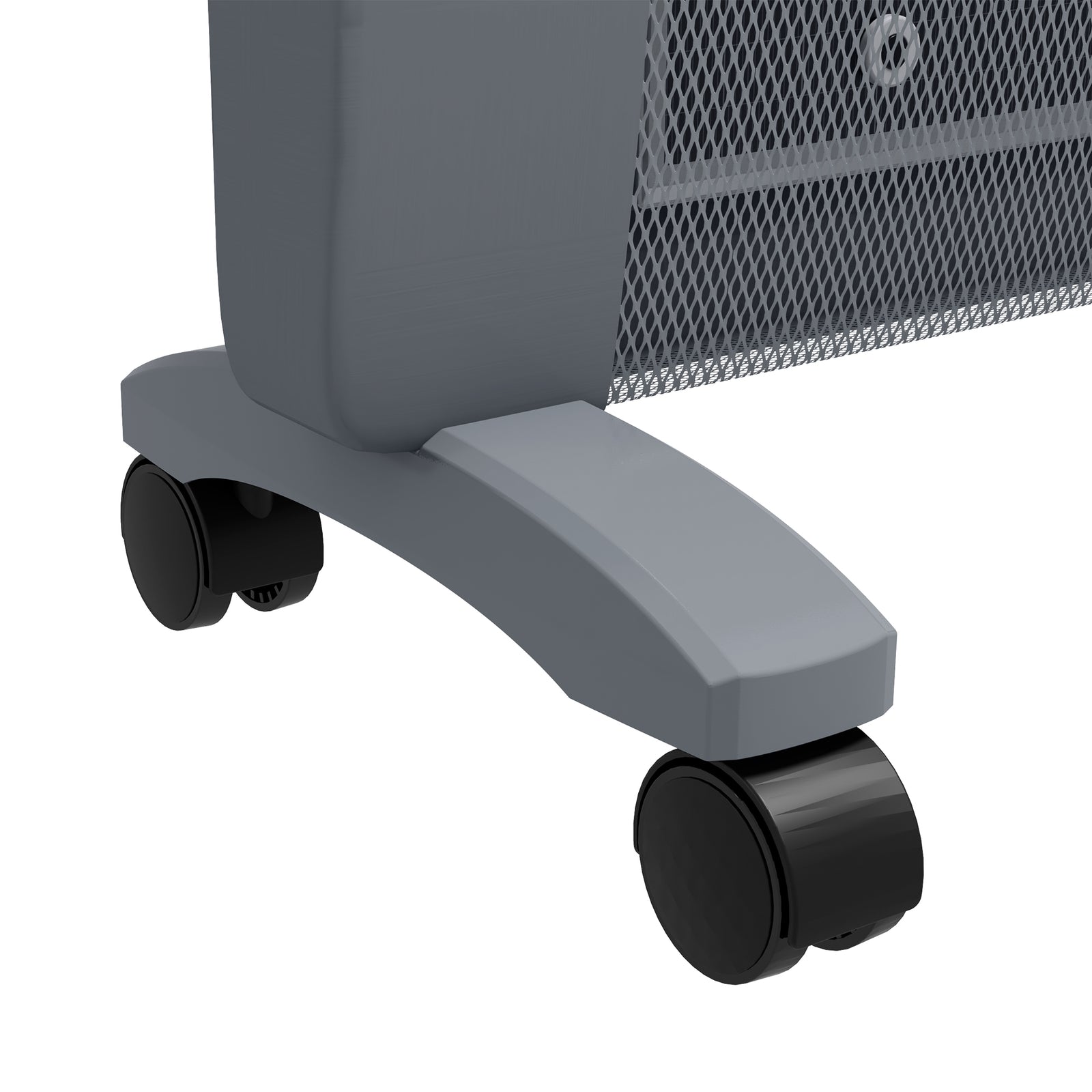 Mica Electric Space Heater Portable With 2 Heat Settings | One Size | Gray
