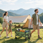 62l Festival Trolley, 100kg Heavy Duty Folding Trolley Cart | Green