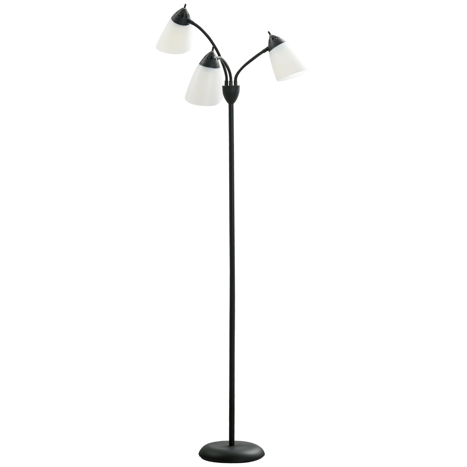 Tree Floor Lamp With 3 Adjustable Light Industrial