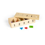 Wooden Numbers & Shapes Sorter Box