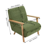 Chenille Upholstered Armchair | Green
