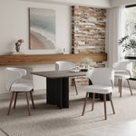 Set Of 2 Upholstered Chenille Dining Chairs With  Backrest And Solid Oak Legs – Comfortable | Grey