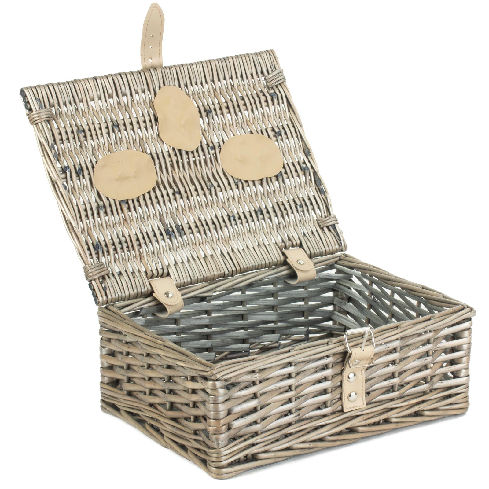 Wicker 30cm Antique Wash Split Willow Basket