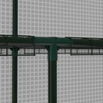 Walk-in Greenhouse W/ 3 Tier Shelves | White