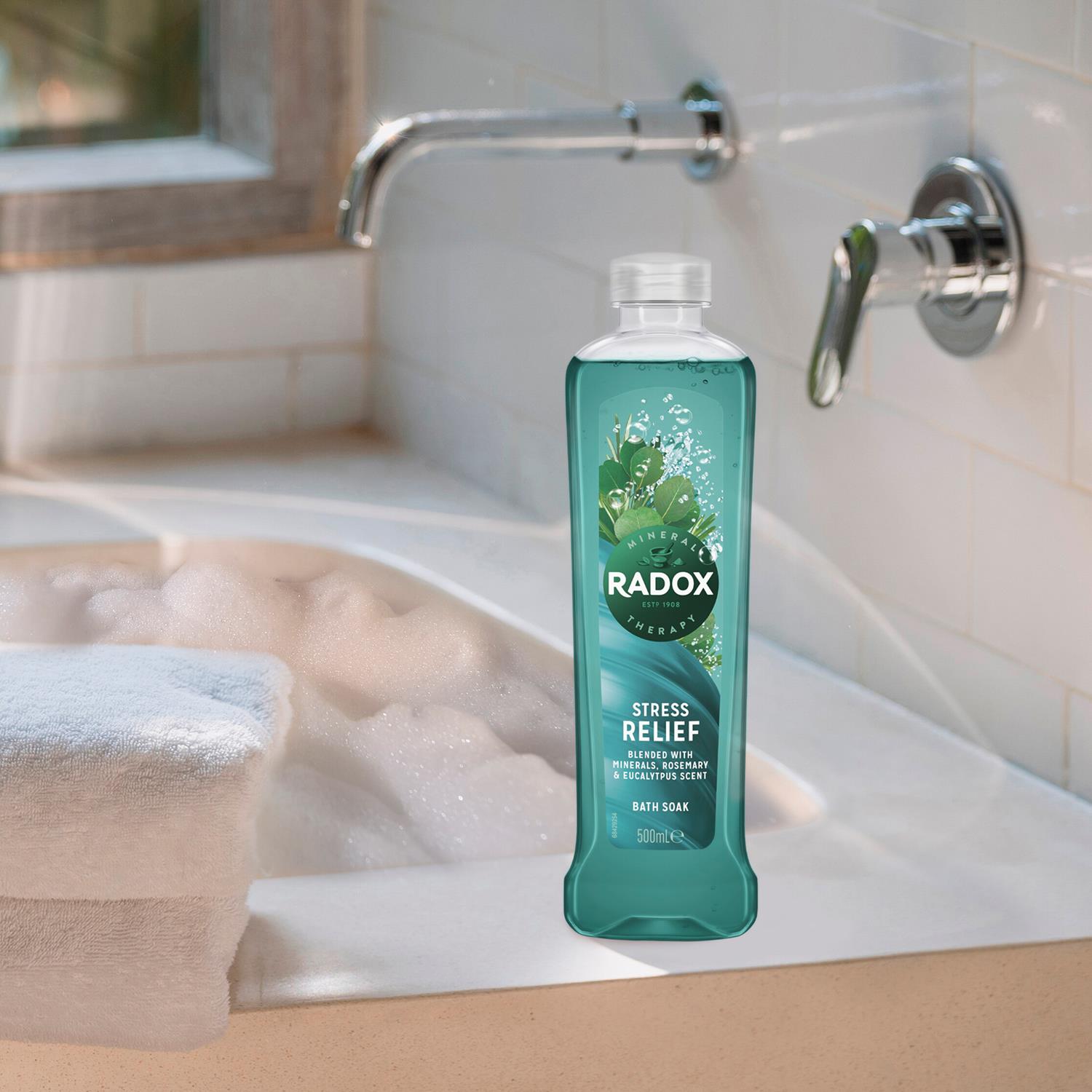 100% Nature Inspired Fragrance Bath Soak, Stress Relief, 6 Pack, 500ml | 6 | Green