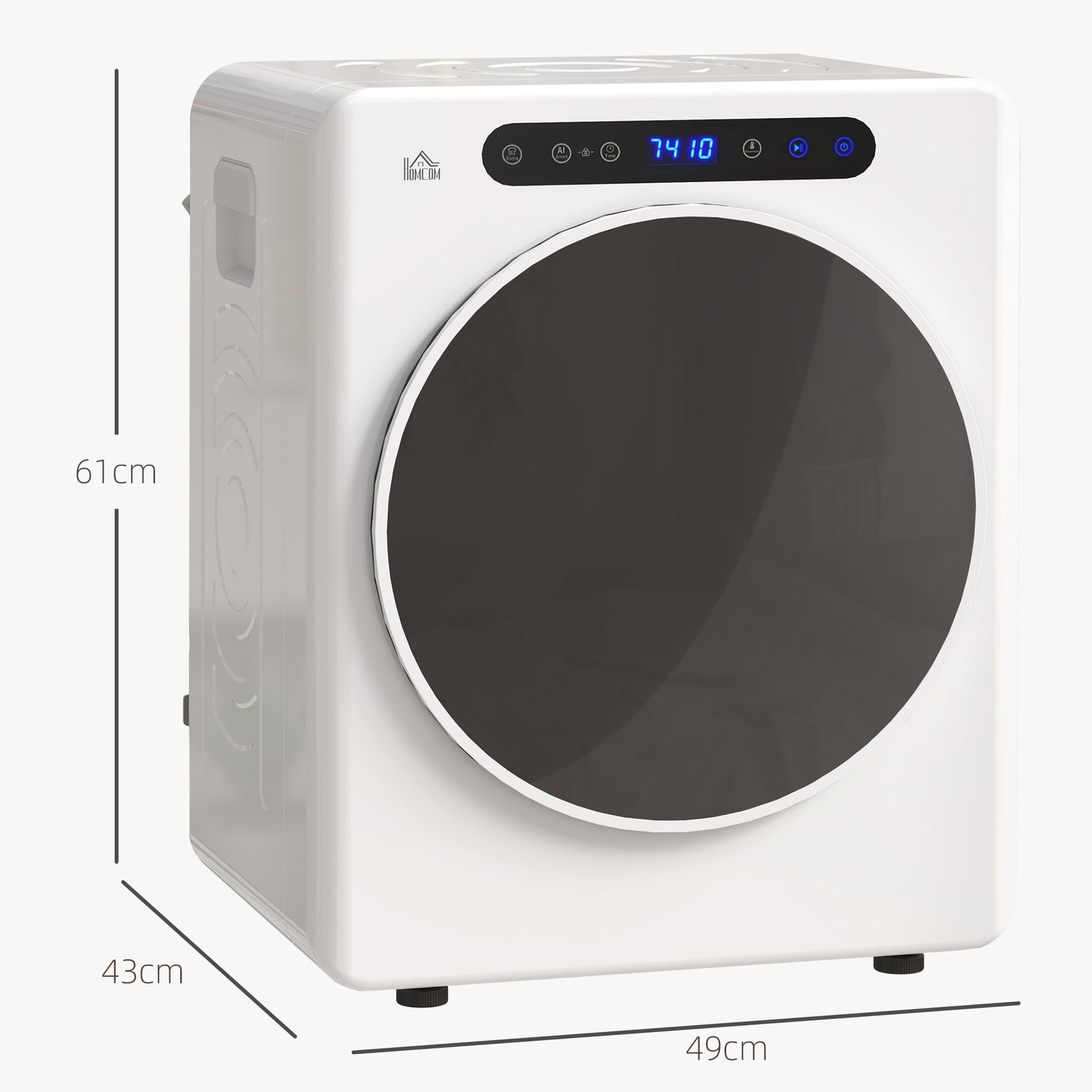 4kg Portable Vented Tumble Dryer Machinetimer 6 Heat Setting