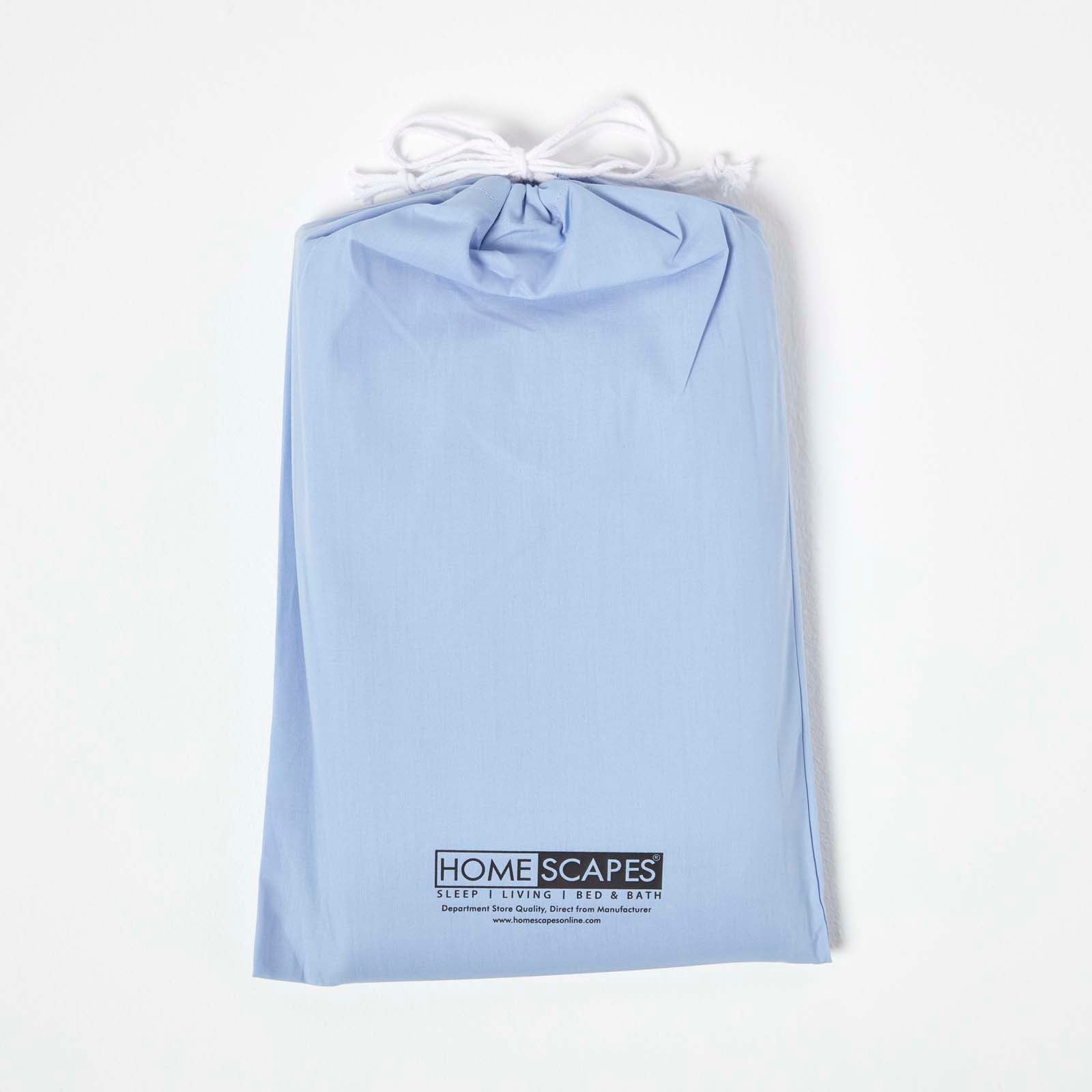 Cotton Fitted Cot Sheets 200 Tc, 70 X 140 Cm, 2 Pack | Cot Bed | Blue