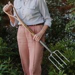 Garden Life Lightweight Digging Fork - Stainless Steel Head, Ash Wood Handle