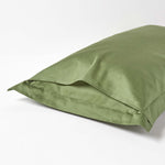 Organic Cotton Oxford Pillowcase 400 Tc | 48 x 74cm | Moss Green