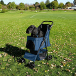 Pet Stroller With Rain Cover | Blue