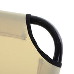 Portable Folding Lounger W/ Adjustable Back | Set-of-1 | Beige