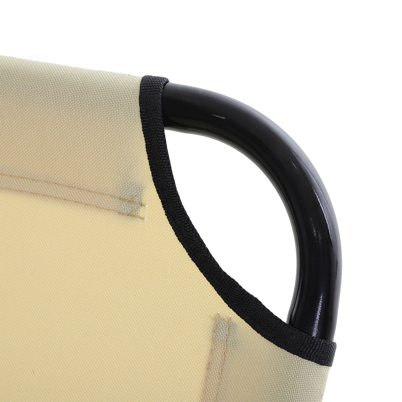 Portable Folding Lounger W/ Adjustable Back | Set-of-1 | Beige