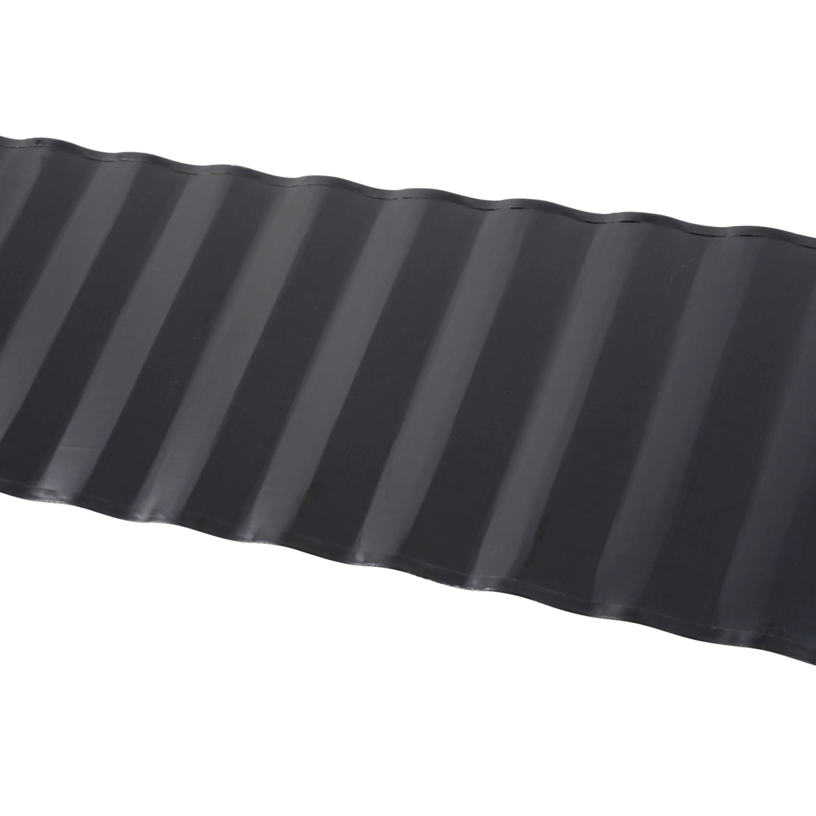 6m Corrugated Steel Garden Edging | Black