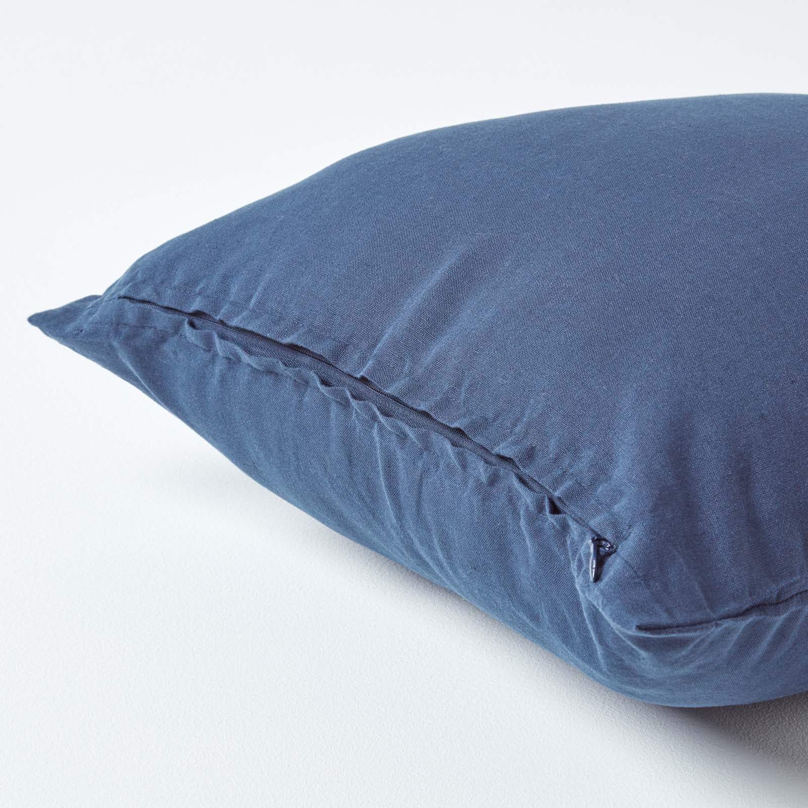 European Size Linen Pillowcase | 60cm x 60cm | Navy Blue