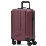 55x35x20cm Cabin Carry Bag Hard Shell Suitcase 100+ Airline Approved | Cabin | Burgundy