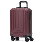 55x35x20cm Cabin Carry Bag Hard Shell Suitcase 100+ Airline Approved | Cabin | Burgundy