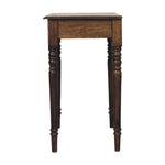 Heritage Turned-leg Desk, 1 Drawer, Brown | 1 | Brown