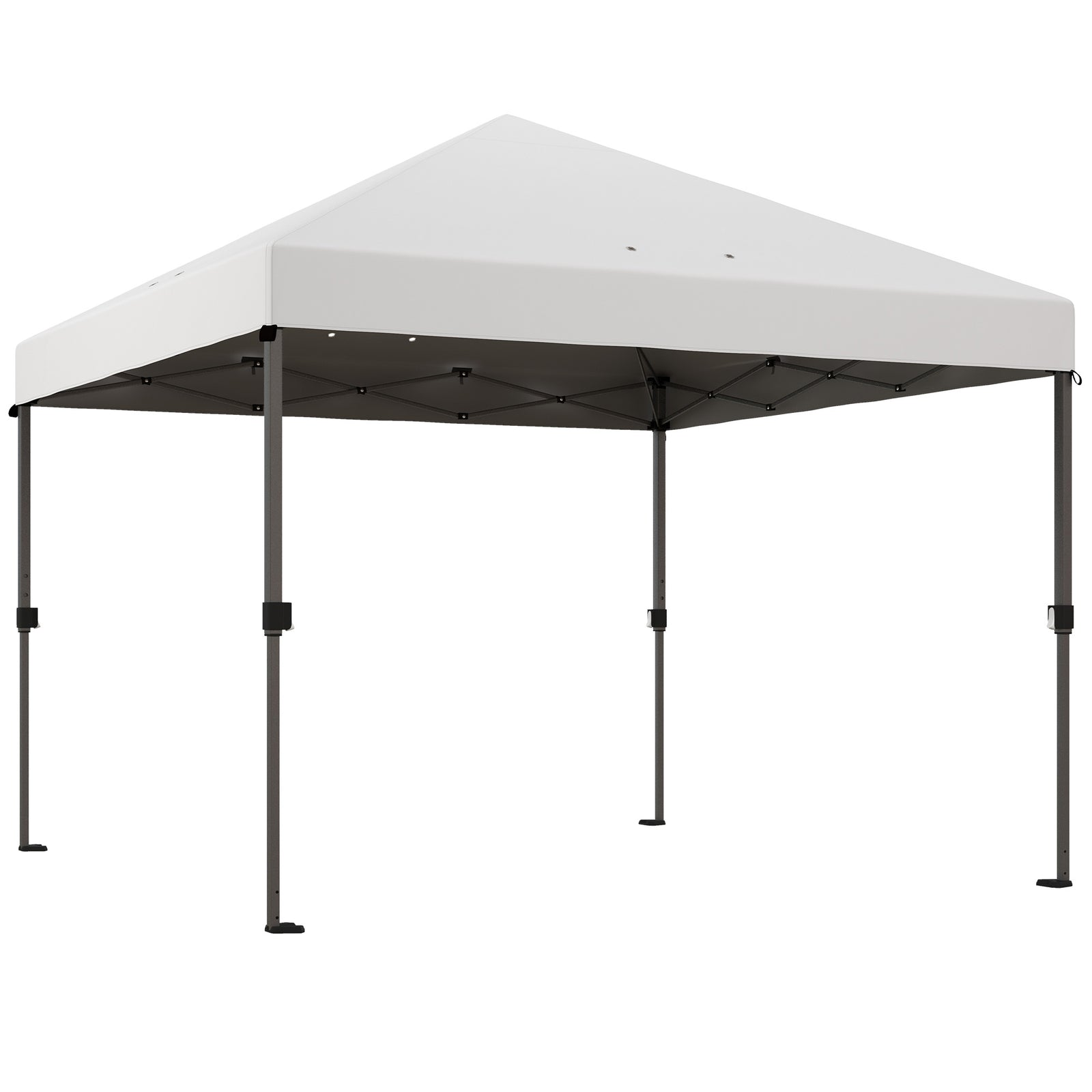 3 X 3(m) Pop Up Gazebo, Instant Shelter With 1-button Push | White