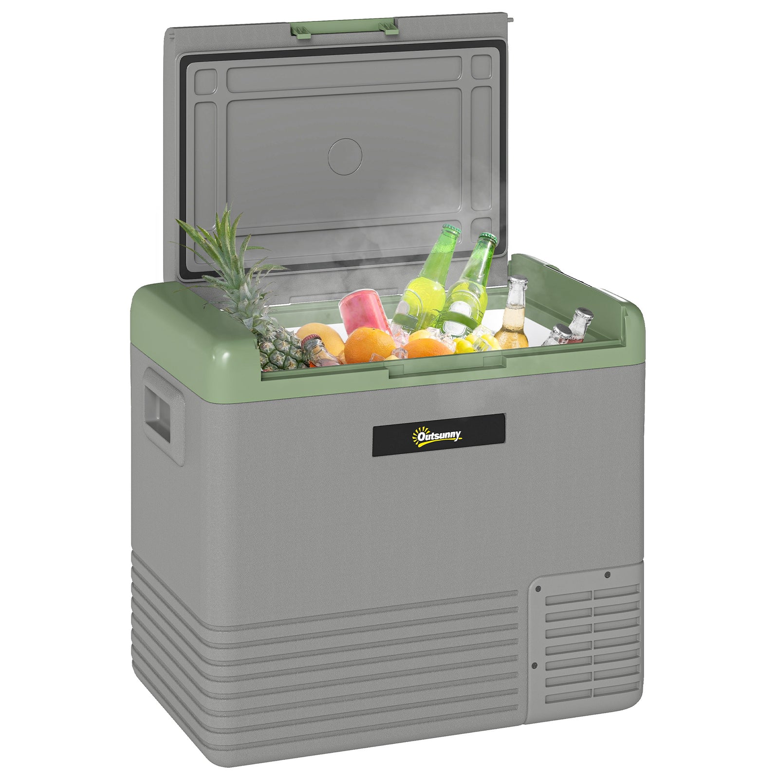 Car Refrigerator, Portable Compressor Car Fridge Freezer | Large | Light Green