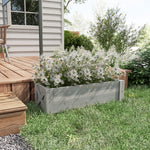 58l Raised Bed Planter, 100x36.5x36 Cm, Grey | Gray