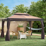 3 X 4m Garden Metal Gazebo Marquee Patio Party Tent Canopy