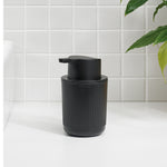 Recycled Soap Dispenser - Easy to use one hand push pump - Refillable with 250ml capacity - Made in the UK | Graphite Black