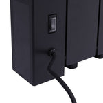 700w Wall Mounted Smart Electric Radiator With Ceramic Heating, Touch Screen & App Control Timer & Child Lock – Black
