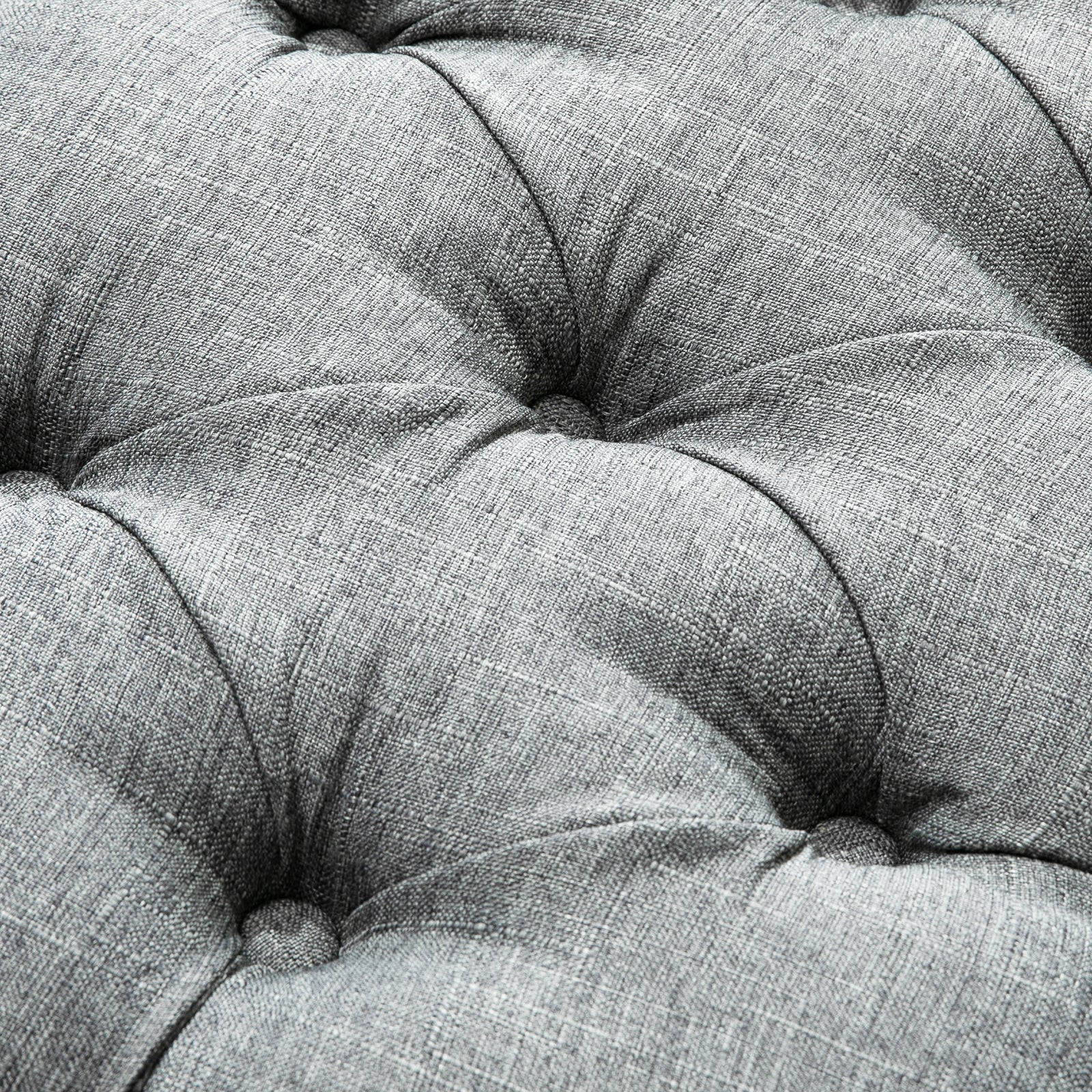 Tufted Upholstered Accent Bench Window Seat Fabric Ottoman
