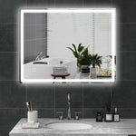 Illuminated Bathroom Mirror With Led 3 Colours Defogging
