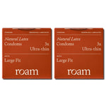 Ultra-thin Condoms For Safer Sex & Contraception 60mm Large Fit, 3pcs, 2pk