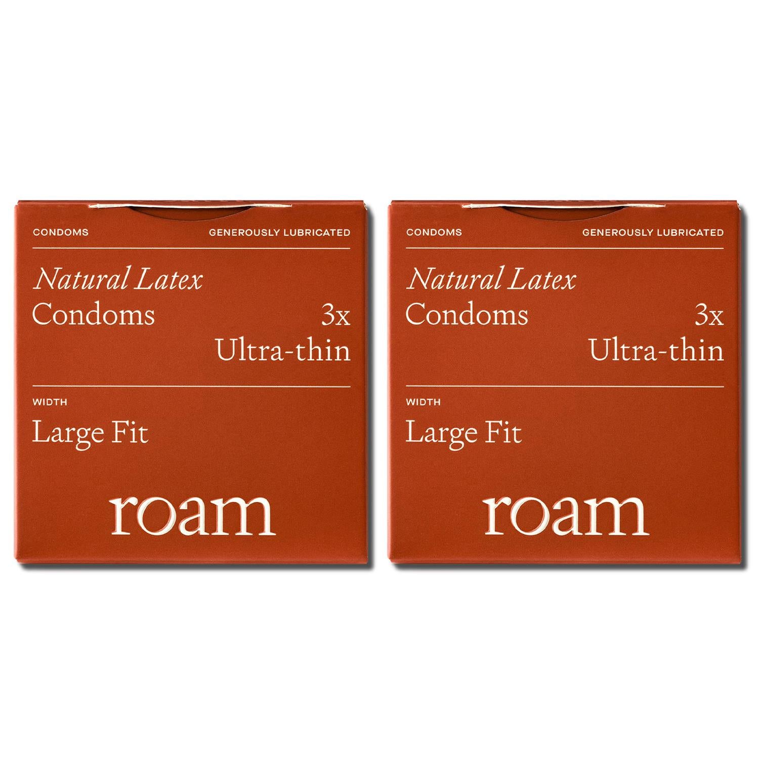 Ultra-thin Condoms For Safer Sex & Contraception 60mm Large Fit, 3pcs, 2pk