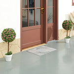 Set Of 2 Artificial Plants With Rose Flower In Pot, 60cm | One Size | Pink