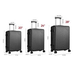 Lightweight Hardside Travel Suitcase With Spinner Wheels | Black