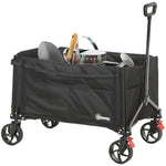 150l Folding Trolley, Collapsible Wagon | Black