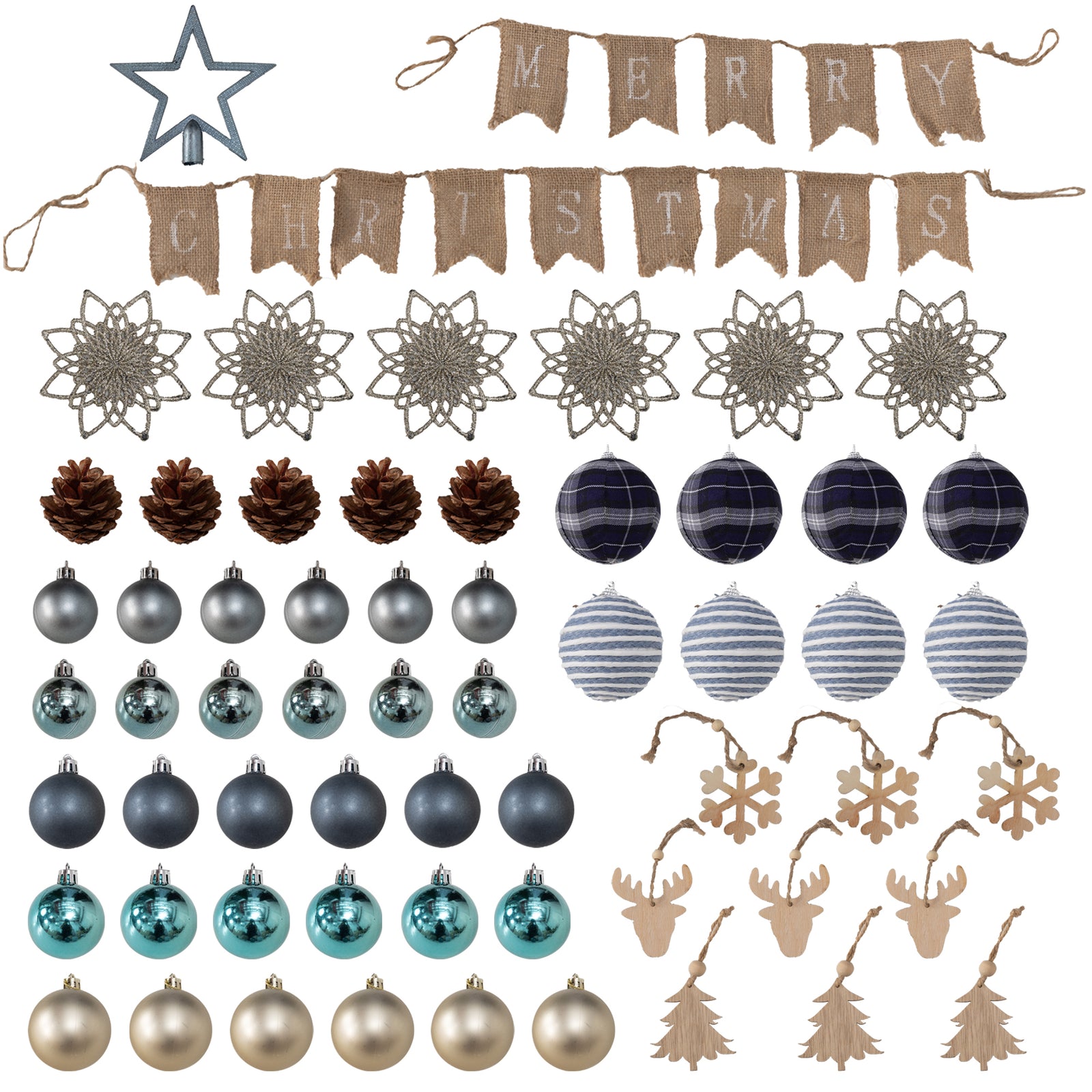 5/6ft Artificial Christmas Tree With Led Blue Red/Blue | 6ft | Blue
