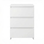 Levede Bedside Tables Side End Table White 3 Drawers Modern Storage Cabinet