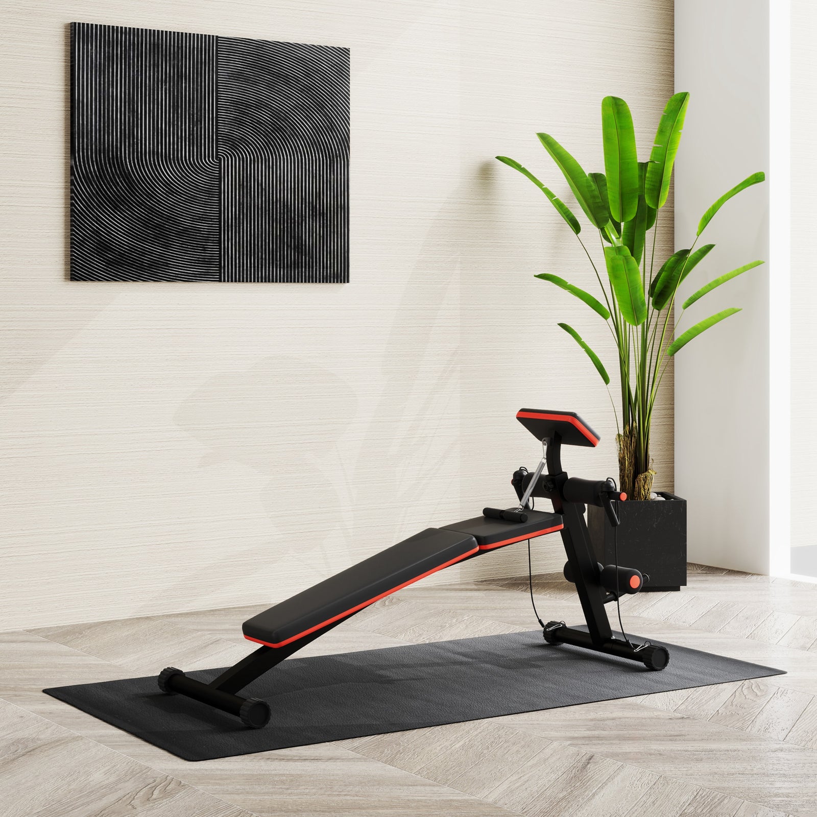 Thick Non-slip Equipment Mat For Gym & Fitness Equipment | Black