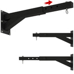 5-length Adjustable Punch Bag Wall Bracket For Boxing | Black