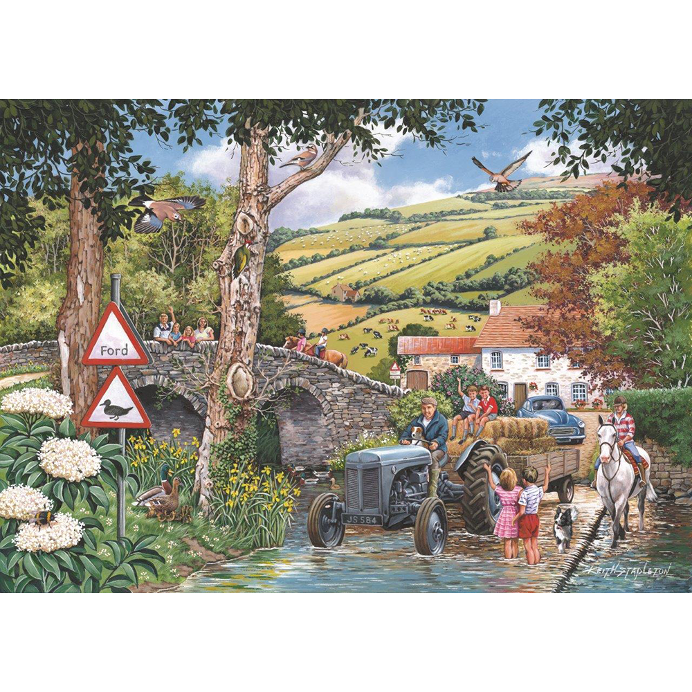 Fergie At The Ford - 1000 Piece Jigsaw Puzzle For Adults