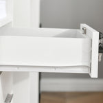 Mobile File Cabinet Lockable Documents Storage With Wheels | One Size | White