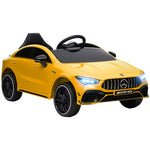 Aiyaplay Mercedes-amg Cla 45 Licensed 12v Ride On Car W/ Music | Yellow