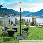 2pc Parasol Base, 28kg, Bronze