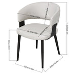 Breeins Set Of 2 Modern Pu Leather Dining Chair