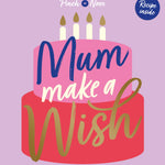 Mum Birthday Card Featuring A Recipe For Lemon Drizzle Cake Official Product