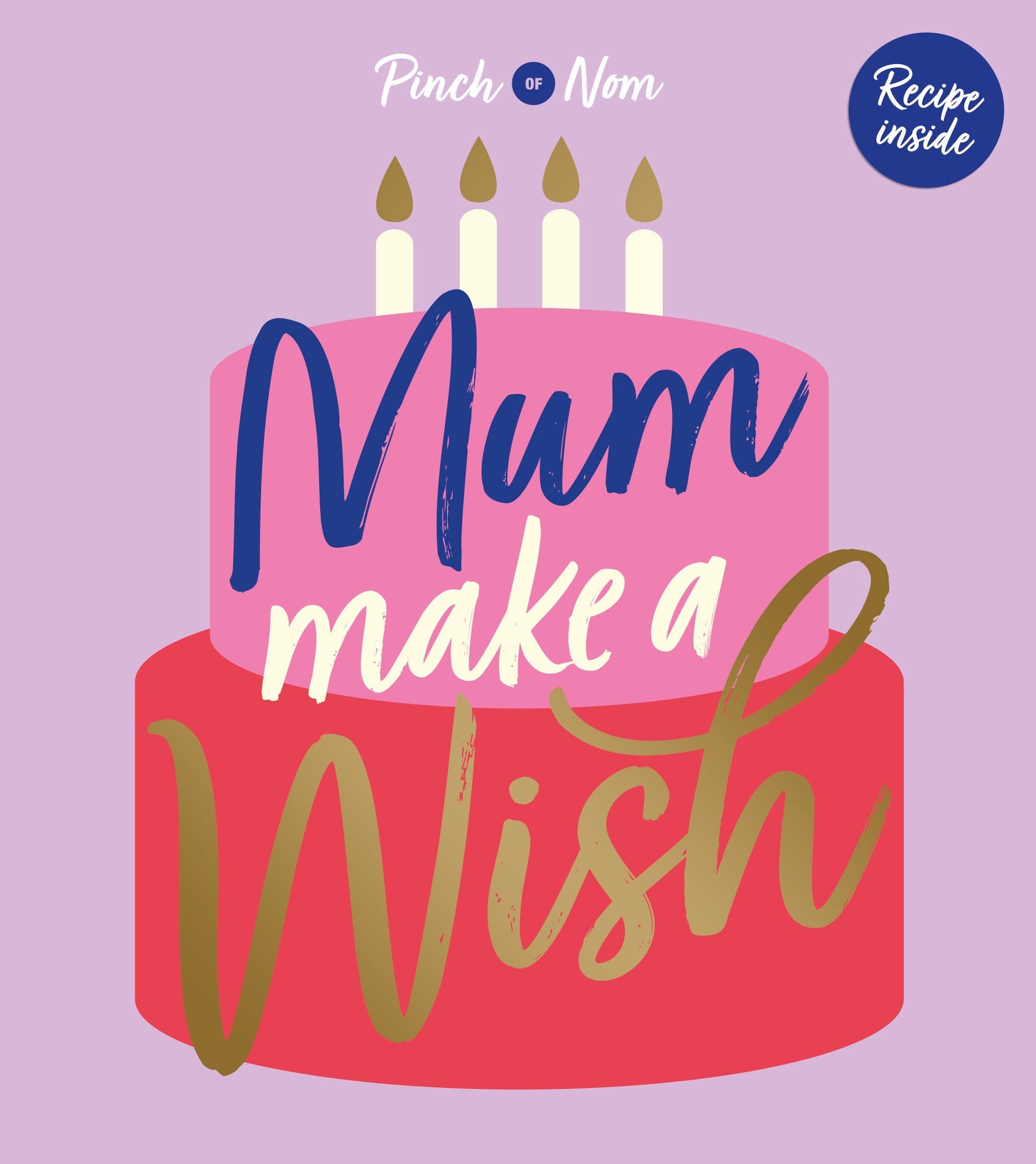 Mum Birthday Card Featuring A Recipe For Lemon Drizzle Cake Official Product