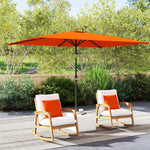 3x2m Patio Parasol, Rectangular Canopy | Orange