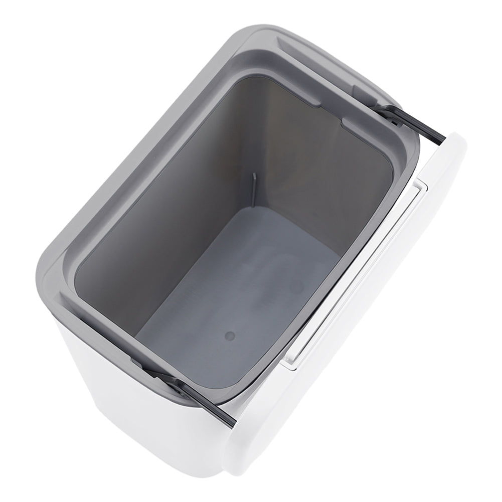 Kitchen Compost Bin Hanging Trash Can | White