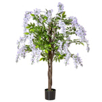 Artificial 110cm Realistic Wisteria Flower Tree Indoor Decor