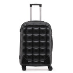Medium 25" Hard Shell Bubble Design Check-in Suitcase Hold Luggage Bag 20kg+ | Medium | Black