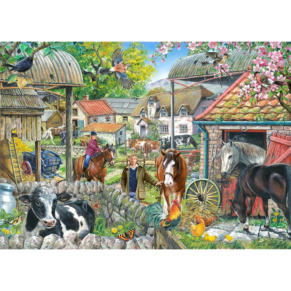 Horseshoe Farm - Big 250 Piece Jigsaw Puzzle For Adults & Kids, With Extra Large Pieces